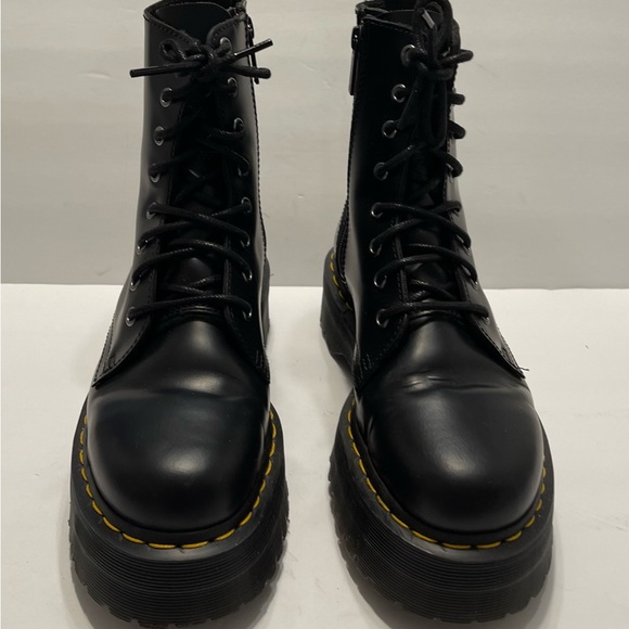 Dr Martens Jadon Pisa Leather Platform Boots 🥾 Black Size 8 - Picture 4 of 9